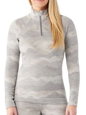 Smartwool Merino Wool 250 Quarter Zip Longsleeve Base Layer Small